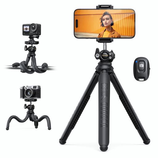 Other - 【多機能3脚】くねくねスマホ三脚スタンドリモコン付き:Lamicallミニ三脚カメラコンデジ携帯1/4インチネジフレキシブルGoProビデオ巻き付け360度調整固定撮影自撮りワイヤレス持ち運び卓上…