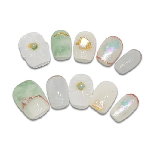 💅【プロが手作り!高品質なネイルチップ】 一点一点がプロの美甲師による手作り仕上げ。高品質な素材で作られたネイルチップは、可愛くて繊細な3Dデザイン花が特徴です。ジェルネイルのような光沢と美しさを、手軽なつけ爪で実現。ショートでまとめられた上品なデザインは、ネイルシールのように簡単に装着でき、あなたの日常を一気に華やかに変えます。 ⏱️【時短5分!簡単装着で思い立ったら即オシャレ】 面倒なネイルサロンの予約はもう必要ありません。この付け爪は、自宅でわずか5分ほどでサロン級の仕上がりに。ネイルチップ 短めの設計で、仕事や家事にも邪魔になりません。その日の気分やファッションに合わせて、何度でも簡単にネイルチェンジ。忙しい現代女性のための、最速で最も便利なビューティーソリューションです。 🎨【安全素材で繰り返し使える抜群のコスパ】 ネイルチップ本体は高品質でしなやかなABS樹脂を使用。薄くて軽いので、自爪のように自然な付け心地です。専用の接着テープは肌に優しく、自爪を傷つける心配がありません。しっかり固定されながらも、はがす時に跡が残りにくい設計。
