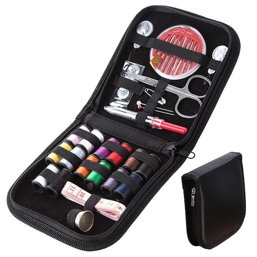 Sewing Sets - HUIKKJP裁縫セットソーイングセット携帯式ミニ裁縫道具刺繍手芸家庭用裁縫道具セットさいほうセット初心者向け家庭用/旅行用収納バッグ付き男女兼用(14色)