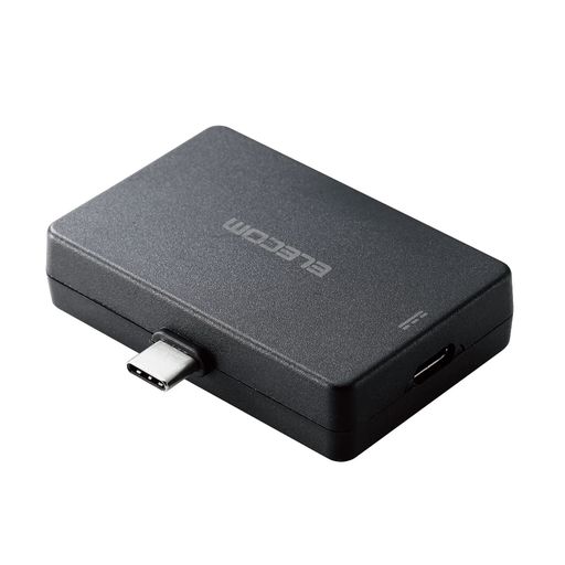 エレコム変換アダプタ直挿しUSBType-CtoUSB-A給電機能付USBPowerDelivery60W対応【iPhone15対応検証済】ブラックMPA-CADPDBK