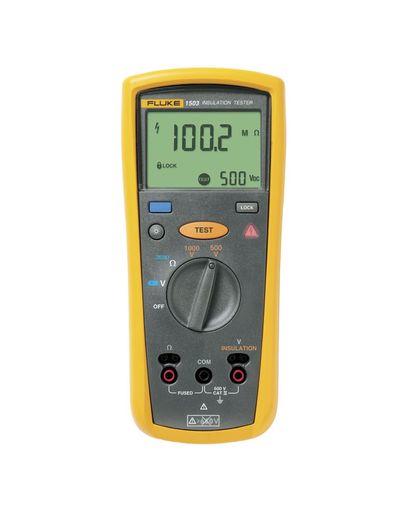 FLUKE(フルーク)デジタル絶縁抵抗計2レンジ500V/1000V対応高精度絶縁測定器メガー電気設備点検用1503