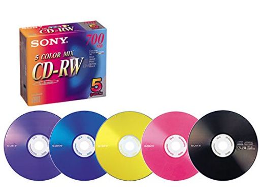 Audio Tapes , Disks - ソニーCD-RWメディア1-4倍速10mmケース5枚パック5CDRW700EX