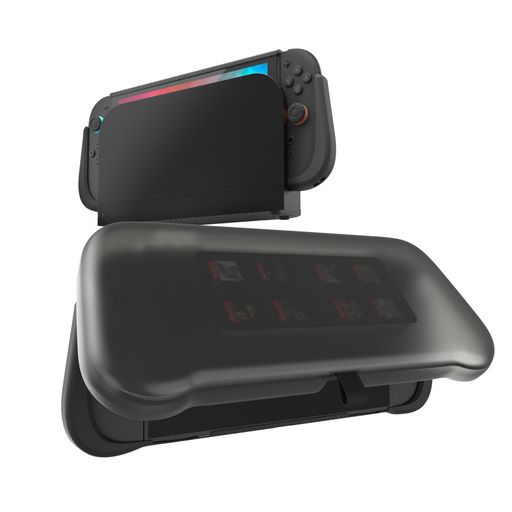 【ドック対応設計】 Switch 2(2025年発売予定、7.9インチ)用に設計。switch 2 ケースを外さずにドックにぴったり収まり、充電や収納が簡単です。大切なスイッチ2を保護したまま便利に使えます。(注:旧機種Switchは非対応です。) 【大容量収納設計】フロントカバーにゲームカード 8 枚+TF カード 2 枚を同時収納でき、おSwitch 2 をどこでもに連れて持ち運びに便利です。 【保護性に優れたフロントカバー】剛性に優れた耐衝撃 ABS 素材を採用し、傷防止・耐摩耗性に抜群の効果を発揮します。変形しにくい高品質設計に加え、耐久性に優れた専用フロントカバーが本体をしっかりガード。日常の衝撃、擦り傷、摩擦劣化から Switch2 本体を完全に守り、長期間安心して使用できます。 【人間工学グリップ】このSwitch 2 カバーは滑らかなカーブと滑り止めテクスチャーが、あらゆる手のサイズで確実で快適なグリップを実現します。長時間のプレイによる手の疲れを軽減します。携帯モードに最適で、短時間から長時間のゲームセッションも集中力を持続させます。
