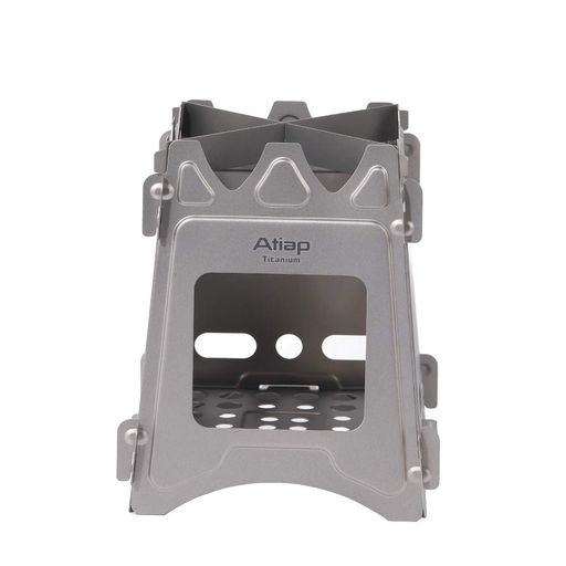 ATiAP ウルトラライト チタン薪ストーブ アウトドア キャンプ マルチ燃料 アルコー...