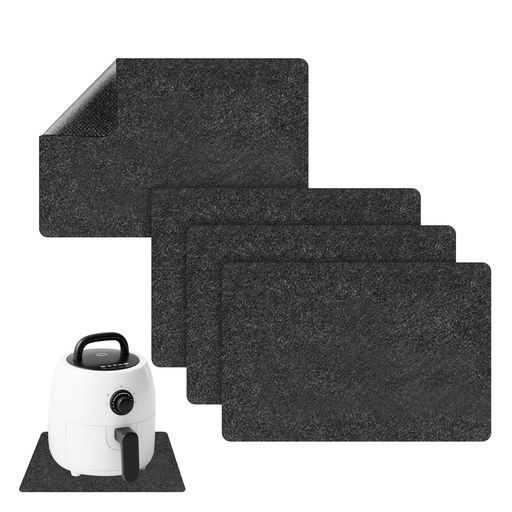 Kitchen Mats - siawadeky耐熱シート断熱マット4枚セット断熱パッド耐熱300°C滑り止め調理台保護吸水性電子レンジ調理器具ボード台所用テーブル保護パッドキッチンマットフェルト製オーブンレンジ・電…
