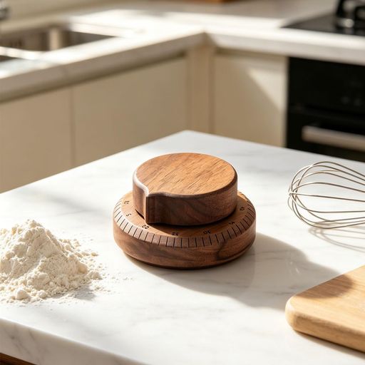 乐天商城 - 【機械式・電池不要】黒胡桃木製キッチンタイマー60分アナログタイマーマグネット付き勉強タイマーポモドーロタイマー子供学習・料理用北欧風おしゃれ大音量ベル