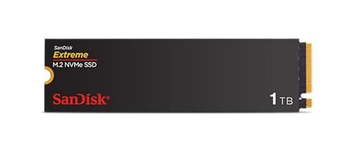 SanDisk Extreme 1TB M.2 NVMe SSD 内蔵SSD PCIe Gen4 最大5150MB/秒の読み取り速度 M.2 2280 nCache Technologie