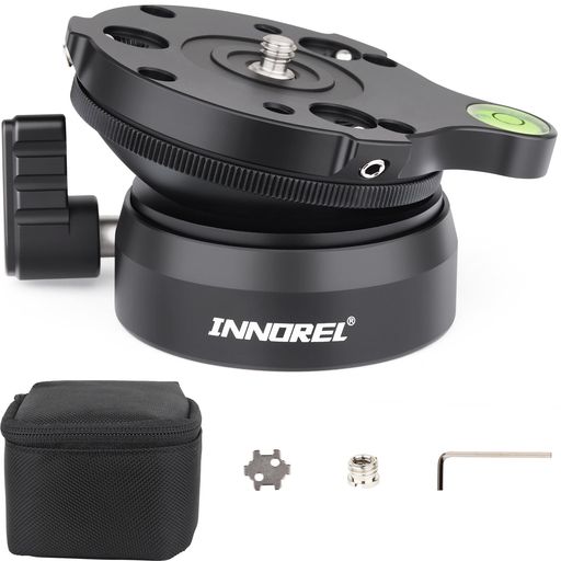 INNOREL LB60 レベリングベース レベラーアジャストプレート 低重心 雲台 アルミニ...