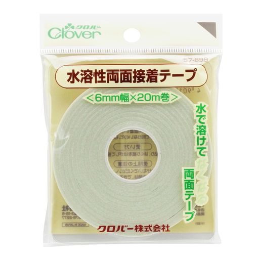 乐天商城 - Clover 水溶性両面接着テープ6mm 57-899