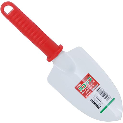 用途:スコップ 特徴:土すくいや穴掘りに便利 色:レッド 刃部:刃物鋼 柄部:プラスチック