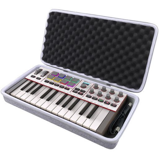 (ケースのみ)AkaiProfessionalアカイプロMPKMiniIVMIDIキーボードコントローラーMPKMINI4W専用収納ケースグレー‐co2CREA