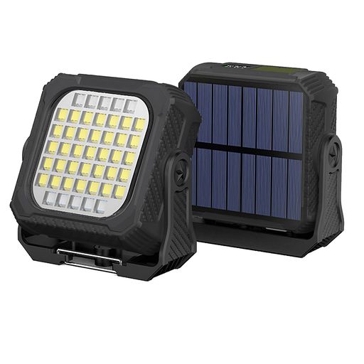 USB&amp;ソーラー充電対応&amp;IP65防水】USB充電に加え、太陽光でのソーラー充電も可能。電源のない場所でも太陽光で充電できるため、停電や長期のアウトドアでも電池切れの心配がありません。IP65の防水・防塵仕様で悪天候でも安心して使えます。 360°角度調整可能&amp;磁気設計】強力マグネットが付いており、鉄などの金属に吸い付けます。引っ掛けて使用する事もできます。作業するとき、両手が解放され、作業も快適なワークに楽!スタンドは360°回転&amp;収納可能な仕様になっております。 【大容量3000mAhバッテリー 】長時間連続点灯が可能で、最も明るいモードでも約2.5〜4時間の使用が可能。バッテリー残量インジケーターも付いて使いやすさ抜群。 【3in1多機能投光器・1500LM高輝度】led作業灯、懐中電灯、常夜灯3in1多機能,大人気機能を統合しています。作業用ライトには昼白色、 暖光色、 点滅、暖かい白い光、赤い、SOSを切り替えが可能で,電源ボタンを長押しするだけで、さまざまな作業ニーズに合わせて明るさを調節できます。最大明るさは1500lmです。アウトドア、作業や防災
