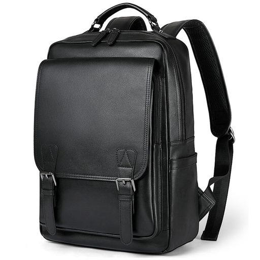 [Achiyu]リュックメンズ本革牛革スクエア14.6インチPC収納A4レザー革大容量リュックサックバックパックビジネスリュック人気通勤通学出張旅行黒ブラック