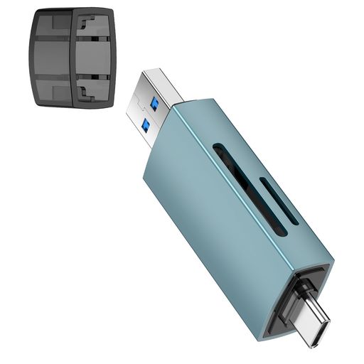 乐天商城 - SDカードリーダー マイクロSDカードリーダー Type-C & USB 3.0 超高速転送 OTG対応 1台2役 USB3.0 Microsd 2TBまで 大容量カードに対応 Android スマホ タブレット、MacBook、Windows PCに適用