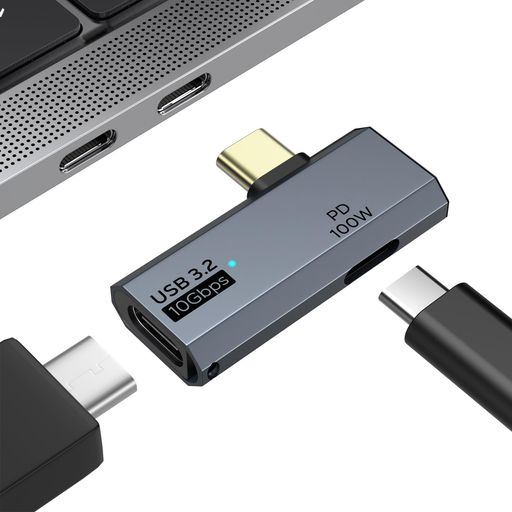 MoKoType-C変換アダプタUSB-COTGアダプターTypeCデュアルポート分岐ポートPD100W急速充電10Gbps高速データ転送USB3.2