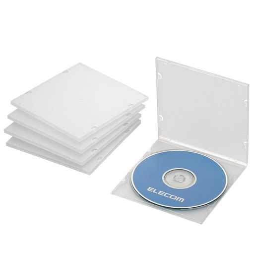 Printer Covers - エレコムCD/DVDスリムPPケース/1枚収納/5パック/クリア