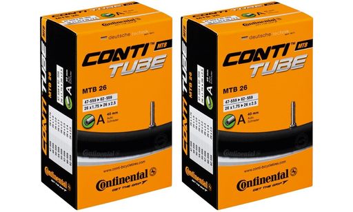 2本セット コンチネンタル(Continental) チューブ MTB 26 26x1.75-2.5(米式40mm)