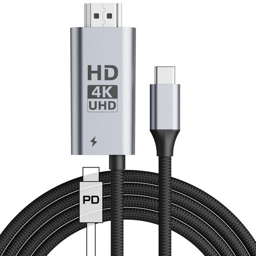 【4K高画質・大画面出力】 USB-C to HDMI変換アダプタは、最大4K@60Hzの高解像度に対応。映画、ドラマ、ゲーム、会議資料を大画面テレビやプロジェクターに映し出し、迫力ある映像体験を実現します。iPhoneやiPad用のHDMI接続ケーブルも付属しており、YouTubeや撮影した写真・ビデオを簡単に大画面で楽しめます。 【充電しながら映像出力・100W PD対応】 USB-Cポートを2つ搭載し、ビデオ出力と同時に最大100Wで急速充電が可能。長時間の使用でもバッテリー切れの心配がありません。FaceTimeやSkypeなどのビデオ通話も安定して利用可能です。 【簡単接続・プラグ&amp;プレイ】 複雑な設定不要、差し込むだけで即使用可能。 HDMI端子をテレビ/モニター/プロジェクターに接続 USB-CまたはiPhone端子をデバイスに接続 USB電源を挿入し、「信頼」をタップすれば自動接続 APPやドライバのインストールは不要で、誰でも簡単に使えます 【高音質対応・HDR/3Dサポート】 Dolby、DTS 7.1オーディオ対応。