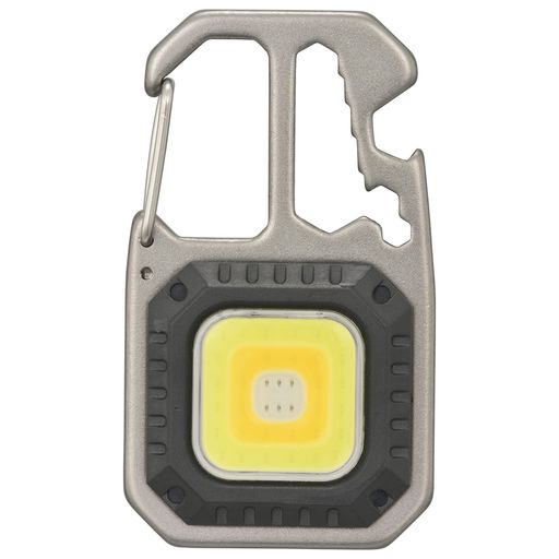 オーム電機LED懐中電灯フラッシュライトハンディライトコンパクトツールライト四角形810ルーメン栓抜き/ドライバー4種/レンチ/カラビナつきアウトドアキャンプLH-CS81A508-1517OHM