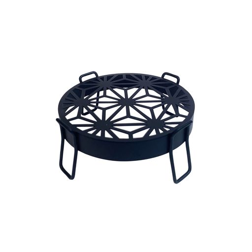 東洋ケース(ToyoCase)和柄プランタースタンドMブラック麻の葉PP-WPS-M-AH