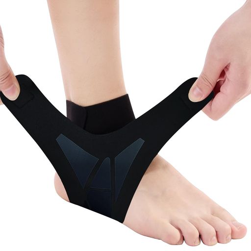 Rakuten - 足首サポーター固定薄型【薄くて柔らかい】足アキレス腱かかとサポーター踵サポートランニング登山スポーツ用通勤立ち仕事日常用男女兼用(黒M/左)