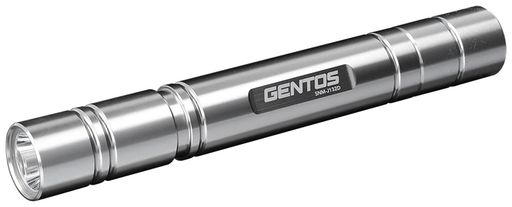 Gentos - GENTOS(ジェントス)LED懐中電灯【明るさ240ルーメン/実用点灯13時間/防滴】単3形電池2本使用SNMシリーズSNM-J132Dシルバー