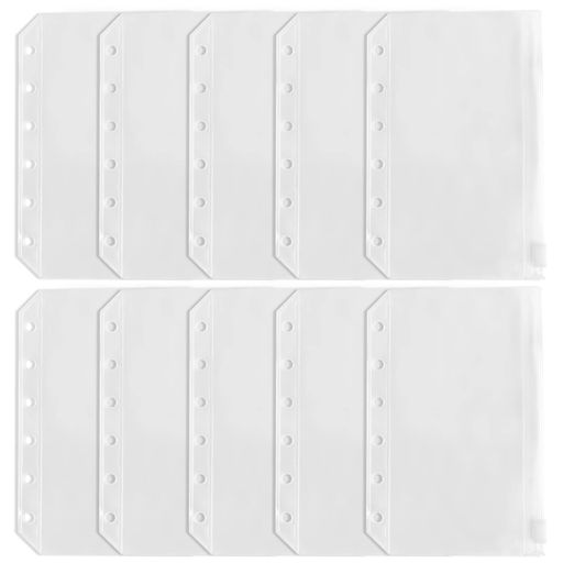 乐天商城 - システム手帳リフィルA7ミニ6穴10枚ファスナーポケットDY.2tenクリアポケットPVCバインダーポケットシステム手帳リングファイルリフィル差し替え多功能小物収納整理紛失防止超軽量ポータ…