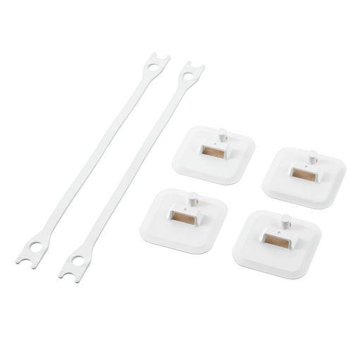 乐天商城 - エレコム転倒防止耐震ゴムベルト2セット入り冷蔵庫・食器棚など耐荷重150kg[震度7相当の耐震試験実施済み/日本製]TS-F015ホワイト
