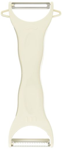 野菜 サイズ(外寸):約7.8x2.7x18.9cm 刃部:ステンレス鋼、本体:ABS樹脂(耐熱温度80度) 生産国:日本