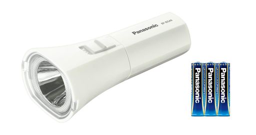 手电筒 - パナソニック 防水機能付 LED懐中電灯 乾電池エボルタNEO付 BF-BG44K-W