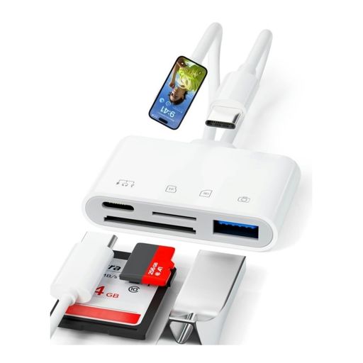【4 in 2 iphone カードリーダー】このsdカードリーダーには「SDカードリーダー」(SD/SDHC/SDXC/RS-MMC/MMC-Microカード)「TFカードリーダー」と(Micro SD / Micro SDHC / Micro SDXCカード)、「usb 変換アダプタ」.1 つのカード リーダーで複数のニーズを満たすことができます。ファイルの転送、ビデオの読み取り、周辺機器の接続など、簡単に行うことができます。※TF/SD/USBが512GBまでごサポート。 【多機能高速転送】USBアダプタへのiPhoneの高速転送は、多くの待ち時間を節約することができます。カメラ、テレビ、USBフラッシュドライブ、カードリーダーなどのUSB周辺機器を接続できます。PCのキーボードやマウスをUSBカメラアダプタ経由で電話/iPad/PCに接続でき、作業中のチャットやタイピングをより速く簡単に楽しめます。 【双方向高速転送】iOS 13 - 16デバイスに適した双方向転送です。
