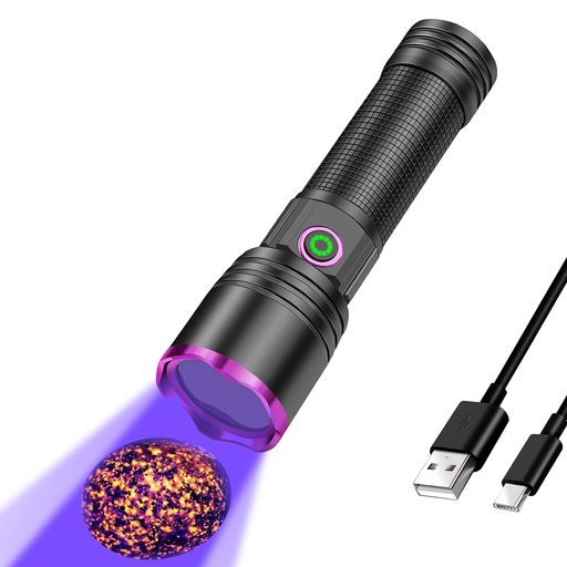 XLENTGEN20WUVライト懐中電灯365nmアニサキスライトブラックライト紫外線懐中電灯...