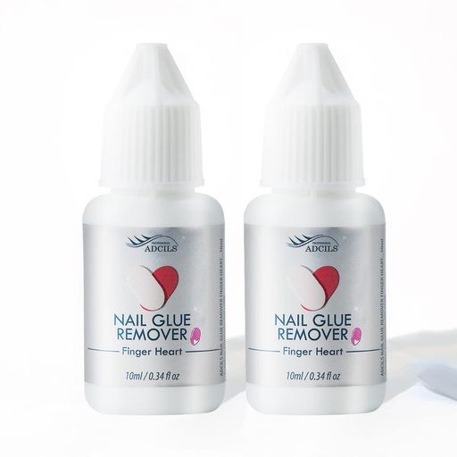ADCILSプロフェッショナルネイルフィンガーハートグルーリムーバーソークオフ10mlX2本入りセット