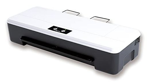 A4対応の2本ローラーラミネーター ウォームアップ約1分、A4仕上り約1分のシンプル設計。コンパクトボディで場所をとりません。 対応フィルム厚:100/150μm 外形寸法:W350xD140xH74mm、質量:約1.2kg