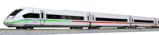 KATOの完成品Nゲージ車両、ICE4 増結セットB (5両)です。 ドイツを代表する高速列車ICE4の中から、先頭車の緑帯が特徴の編成を製品化。 特徴的なグリーン帯をまとったICE4をいち早く製品化。10-1512 ICE4 7両基本セットとも一緒に運転をお楽しみいただけます。 基本セット (4両)/増結セットA (3両)/増結セットB (5両)のセット構成のほか、スターターセットもご用意。 【商品構成と編成例】2412 534、4812 034、2412 034 (M)、9812 034、1812 034
