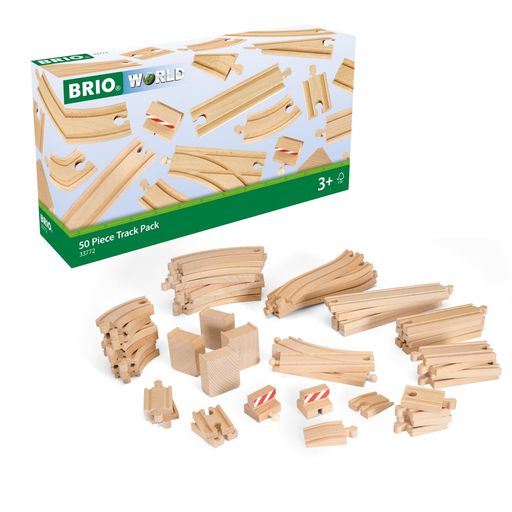 乐天商城 - BRIO 木製レール 知育玩具 50ピース追加レールセット 対象年齢 3歳~ 33772 誕生日 クリスマス プレゼント 室内遊び 男の子 女の子