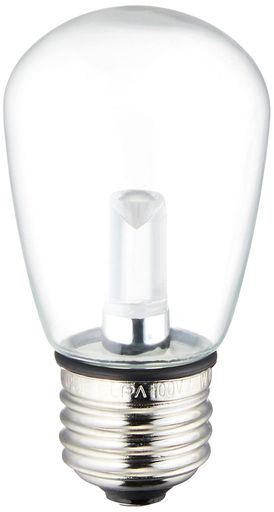 Rakuten - ELPA防水型LED装飾電球サイン球形口金直径26mmクリア電球色LDS1CL-G-GWP906