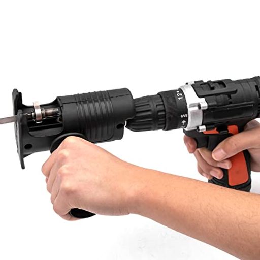 レシプロソーアタッチメントキット、電気のこぎりアダプター、電動ノコギリ切換ヘッド、リル用刃付きメ..