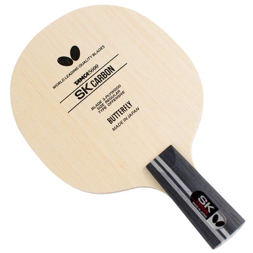 素材:3枚合板 ブレード:161mmx150mmx5.2mm グリップ:82mmx幅24mmx厚32mm ブレード:CS 反発特性:10.5