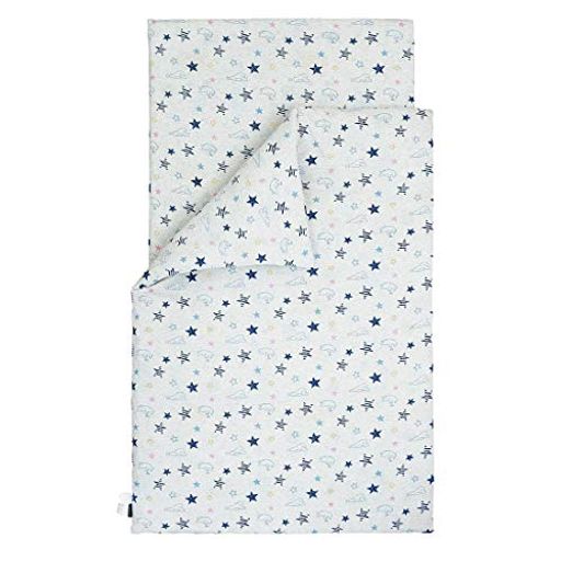 お昼寝布団カバーセット掛布団カバー敷布団カバー2点セットです、ご注意くださいお昼寝掛けカバー82x122cm、御昼寝敷きカバー72x122cm<素肌にやさしい生地>:お昼寝布団カバー綿100%(オーガニックコットン使って織った天竺ニットです、天竺ニットは一般的な平織りの生地に比べて、とってもソフトな肌ざわりが特徴です。横へ伸縮する力が大きい事。そしてサラっとした肌触りで、通気性が良いなどの魅力があります。伸縮性があるから、生地がつっぱらず、優しく肌にフィットします、サラっとした肌触りで、通気性が良いなどの魅力があります。伸縮性があるから、生地がつっぱらず、優しく肌にフィットします。 お昼寝布団カバーはオーガニックコットン天竺綿100%だから、吸水性も良く、汗をかいてもベトつかず、合成繊維などが苦手な方にもおすすめです。毎日、素肌に触れるものだからこそ、お肌の敏感な方や、赤ちゃんにもおすすめます。 暑い季節は、寝汗を吸水しサラッと気持ち良い。寒い季節の時は、布団に入った時のヒヤッと感がなく、オールシーズンご使用可能です。