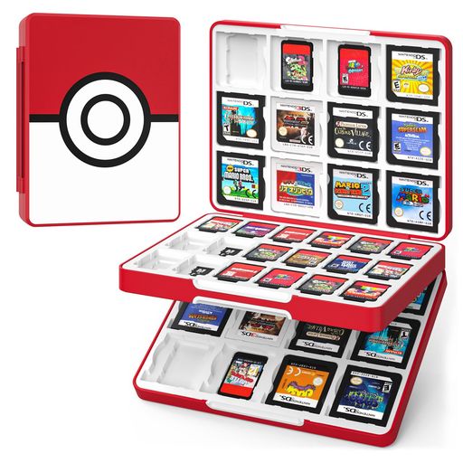 ATiCSwitch2/Switch/SwitchLite/Switch有機ELモデル/3DS/3DSXL/DS/DSiソフトケースカード収納ケースSwitchソフト60枚/3DSソフト24枚/MicroSDカード36枚同時に収納