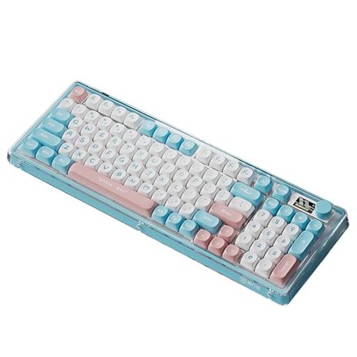 OUSEITECHV99ゲーミングキーボードガスケット構造96キーキーボードホットスワップ対応TFTカラースクリーンメカニカルキーボートPBTキーキャップ2.4GHzワイヤレス/BT5.0/USB-C有線5000mAhバッテリー OUSEITECHV99ゲーミングキーボードガスケット構造96キーキーボードホットスワップ対応TFTカラースクリーンメカニカルキーボートPBTキーキャップ2.4GHzワイヤレス/BT5.0/USB-C有線5000mAhバッテリー