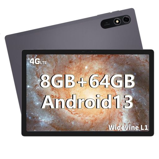 ANDROID 13 タブレット 10.5インチ WI-FIモデル C2型 8GB+64GB+1TB TF拡張 8コアCPU SIMフリー 4G LTE通信 IPS FHD 1920×1200解像度 13MP/8MPカメラ WIDEVINEL1