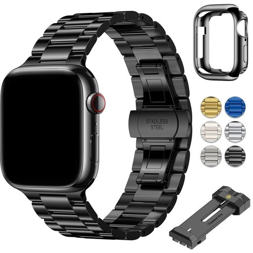 OULUOQI アップルウォッチ用のバンド APPLE WATCHに適合する 交換ベルト 蝶ボタン ステンレス製 49MM 45MM 44MM 42MM 41MM 40MM 38MM 長さ調整器具付き ユニセックス 防錆耐食 通気 防水 おしゃれ OULUOQI アップルウォッチ用のバンド APPLE WATCHに適合する 交換ベルト 蝶ボタン ステンレス製 49MM 45MM 44MM 42MM 41MM 40MM 38MM 長さ調整器具付き ユニセックス 防錆耐食 通気 防水 おしゃれ