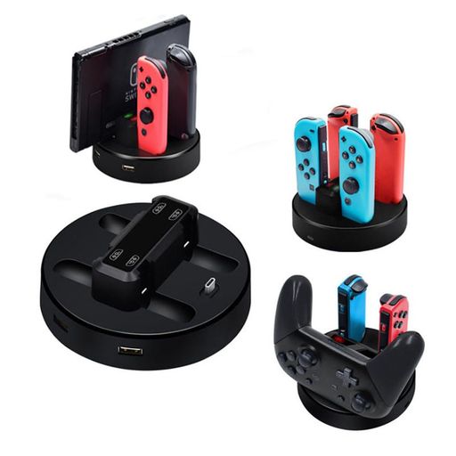 WCR JOY-CON & SWITCH PRORg[[ [dX^h SWITCH{̂ɑΉ 4䓯ɏ[d\ @\[dX^h }[d [dwLEDt USBP[ut [X^h