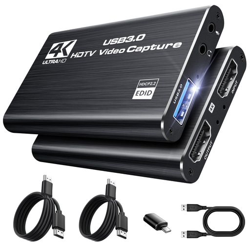 HDMI キャプチャーボード avedio links 4K@30Hz パススルー/1080P@60fps 低遅延 Switch用