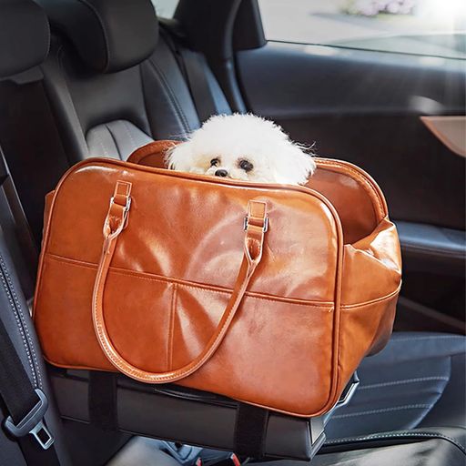 SmartMaster犬ドライブボックスレザー車犬シートペットドライブボックス車アームレストボックス3WAY車..