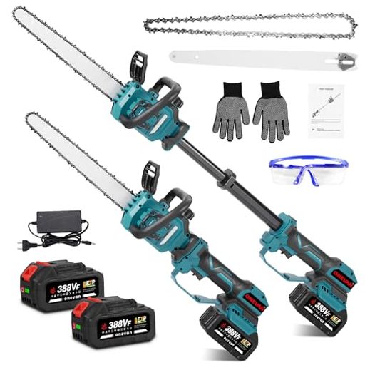 ONEVANチェーンソー電動ノコギリ充電式21Vコードレス電動ノコギリ電動チェーンソー電動のこぎり12イン..