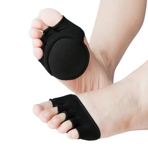 乐天商城 - 足裏サポーター足裏保護パッド足裏クッション足裏シート全指タイプスポーツ立ち仕事お出かけに男女兼用ブラック(1ペア)