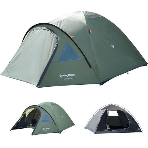 KingCamp ドームテント ツーリングドーム 3-4人用 大空間 幅310cm 自立式 通気 防...